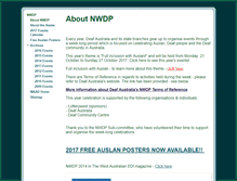 Tablet Screenshot of nwdp.waad.org.au